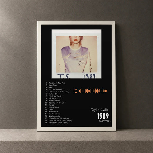 Cuadro de 1989 de Taylor Swift, marco de 18 x 24 cm
