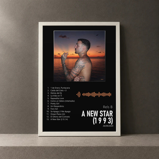 Cuadro de a new star (1 9 9 3) de Rels B, marco de 18 x 24 cm