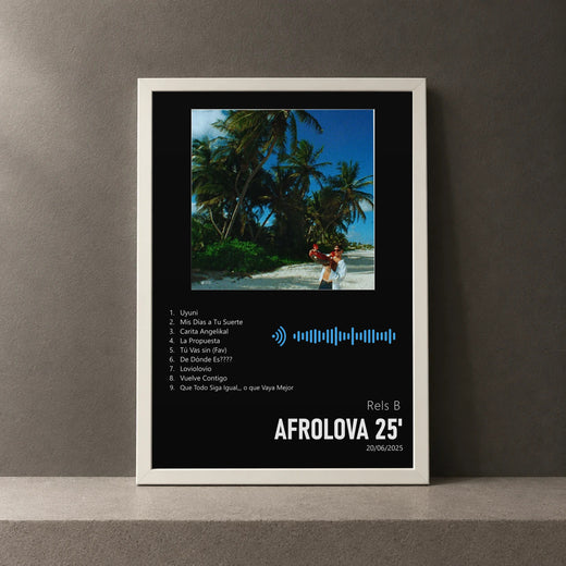 Cuadro de AfroLOVA 25' de Rels B, marco de 18 x 24 cm