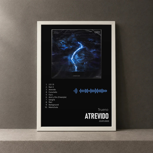 Cuadro de Atrevido de Trueno, marco de 18 x 24 cm