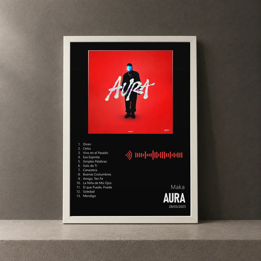 Cuadro de Aura de Maka, marco de 18 x 24 cm