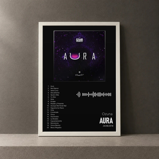 Cuadro de Aura de Ozuna, marco de 18 x 24 cm