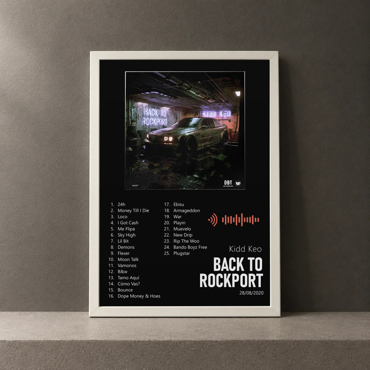 Cuadro de BACK TO ROCKPORT de Kidd Keo, marco de 18 x 24 cm