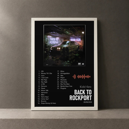 Cuadro de BACK TO ROCKPORT de Kidd Keo, marco de 18 x 24 cm