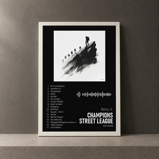 Cuadro de Champions Street League de Beny Jr, marco de 18 x 24 cm