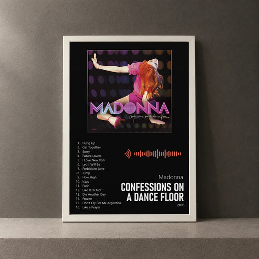 Cuadro de Confessions on a Dance Floor de Madonna, marco de 18 x 24 cm
