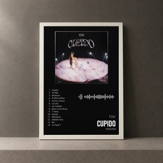 Cuadro de Cupido de TINI, marco de 18 x 24 cm