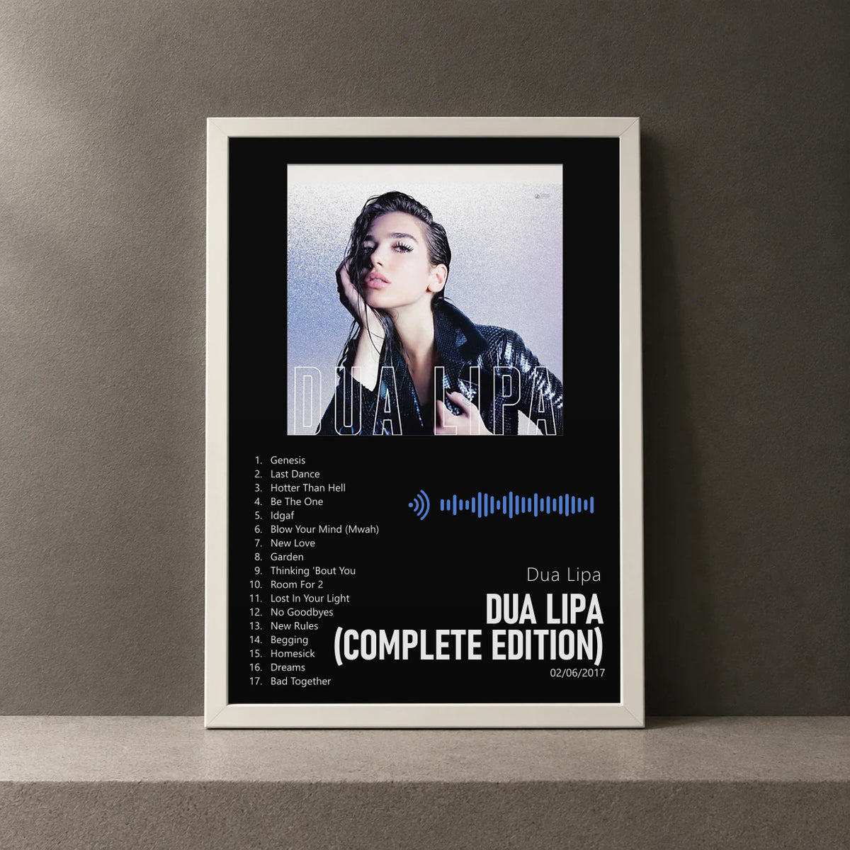 Cuadro de Dua Lipa (Complete Edition) de Dua Lipa, marco de 18 x 24 cm