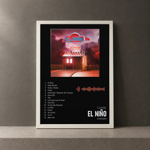 Cuadro de El Niño de Lunay, marco de 18 x 24 cm
