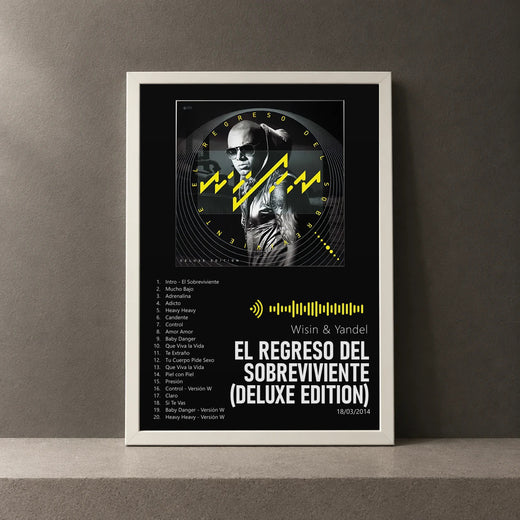 Cuadro de El Regreso del Sobreviviente (Deluxe Edition) de Wisin & Yandel, marco de 18 x 24 cm