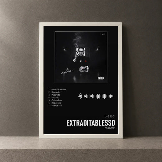 Cuadro de EXTRADITABLESSD de Blessd, marco de 18 x 24 cm