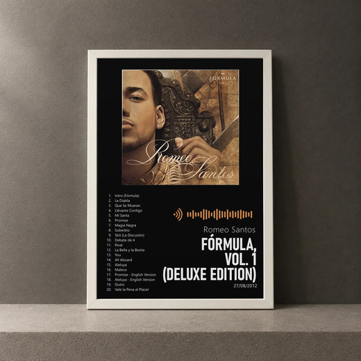 Cuadro de Fórmula, Vol. 1 (Deluxe Edition) de Romeo Santos, marco de 18 x 24 cm