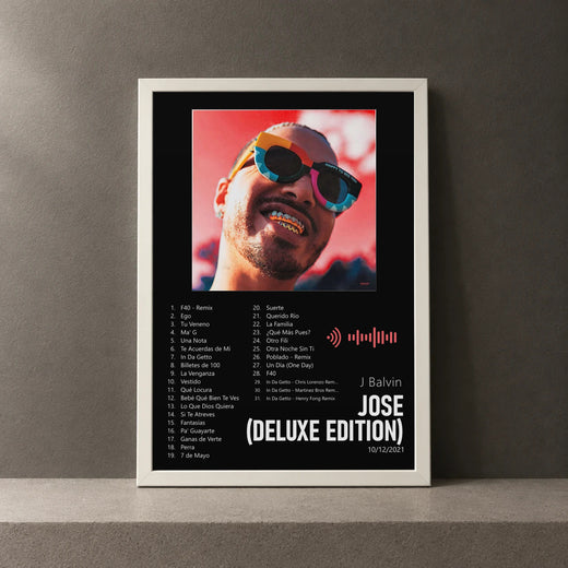 Cuadro de JOSE (Deluxe Edition) de J Balvin, marco de 18 x 24 cm