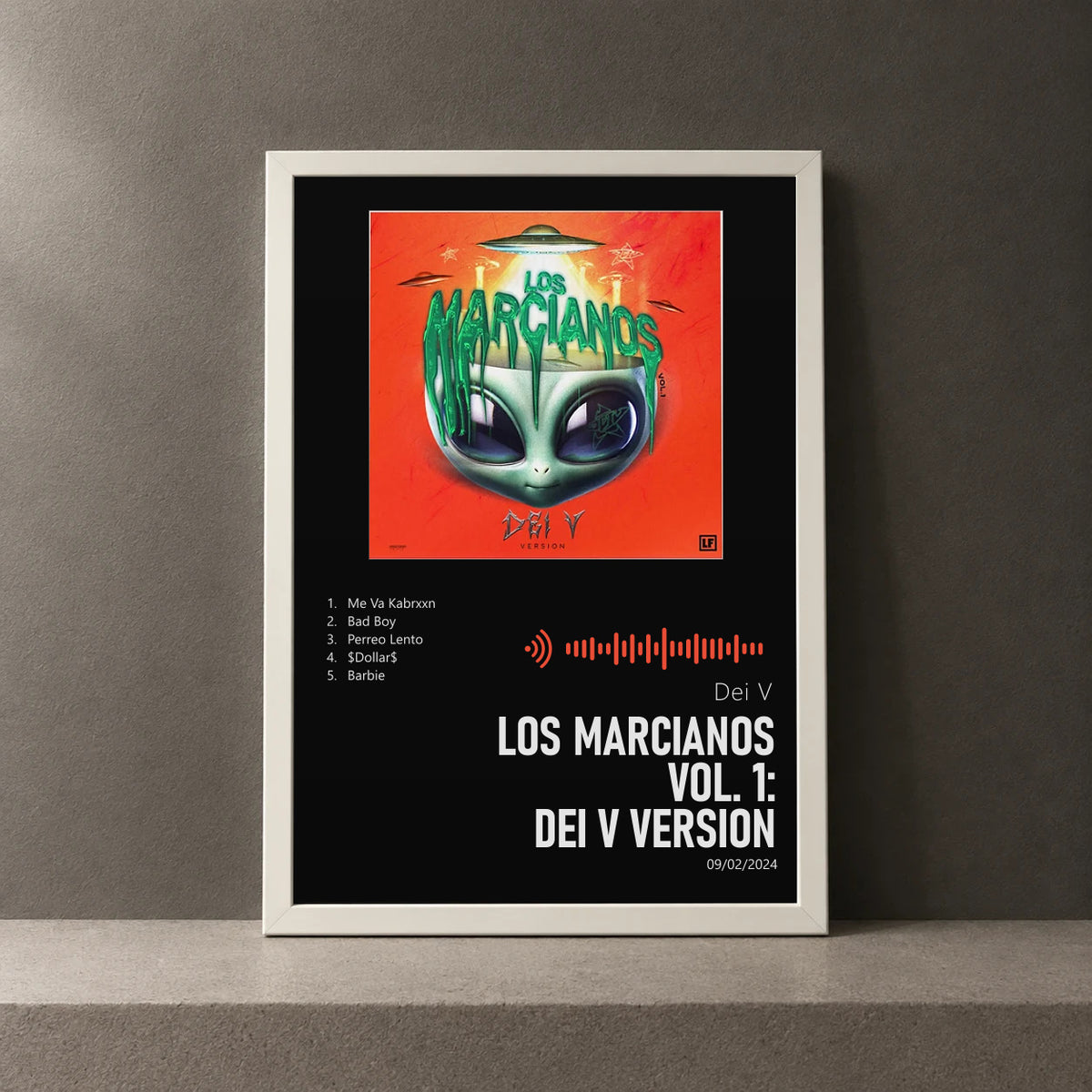 Cuadro de LOS MARCIANOS Vol. 1: Dei V Version de Dei V, marco de 18 x 24 cm