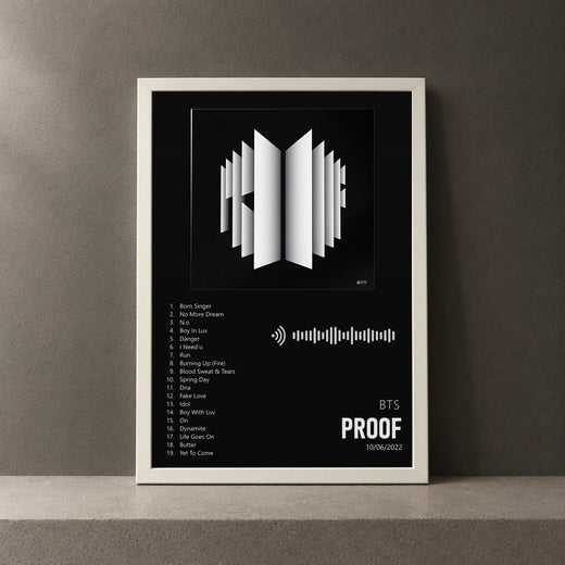 Cuadro de Proof de BTS, marco de 18 x 24 cm