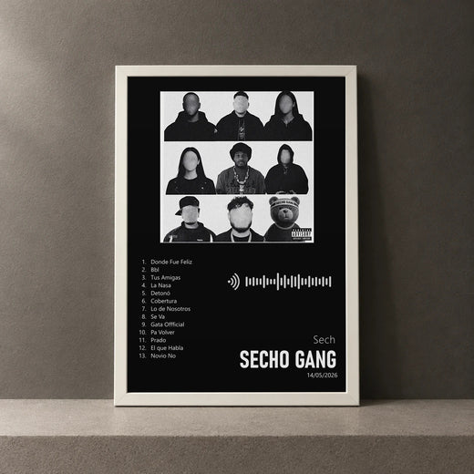 Cuadro de SECHO GANG de Sech, marco de 18 x 24 cm