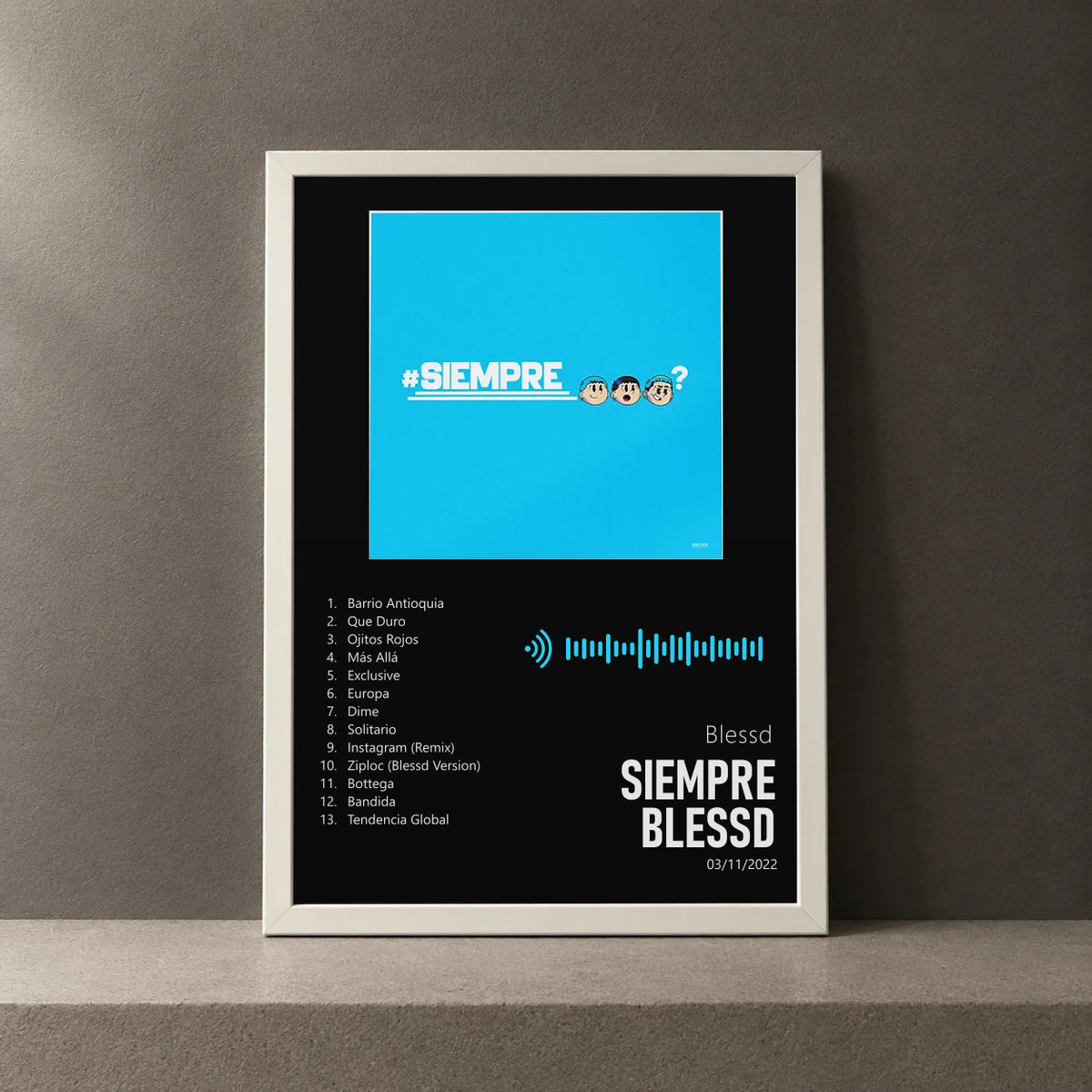 Cuadro de Siempre Blessd de Blessd, marco de 18 x 24 cm