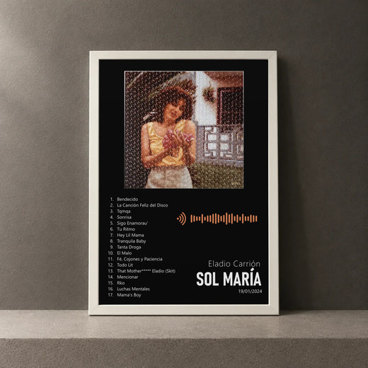 Cuadro de Sol María de Eladio Carrión, marco de 18 x 24 cm