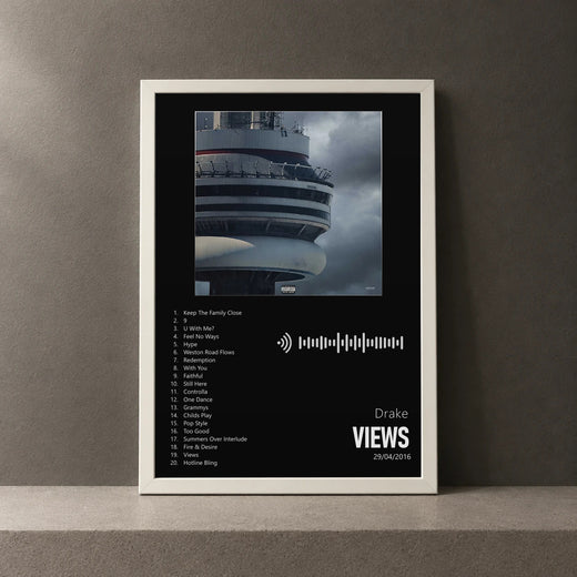 Cuadro de Views de Drake, marco de 18 x 24 cm