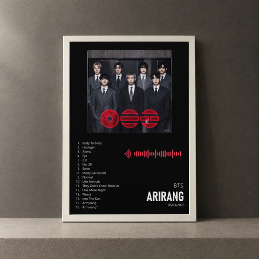 Cuadro de ARIRANG de BTS, marco de 18 x 24 cm