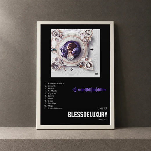 Cuadro de BlessDeluxury de Blessd, marco de 18 x 24 cm