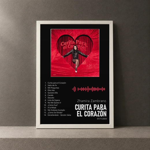 Cuadro de Curita Para El Corazón de Zhamira Zambrano, marco de 18 x 24 cm