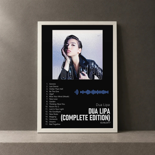 Cuadro de Dua Lipa (Complete Edition) de Dua Lipa, marco de 18 x 24 cm