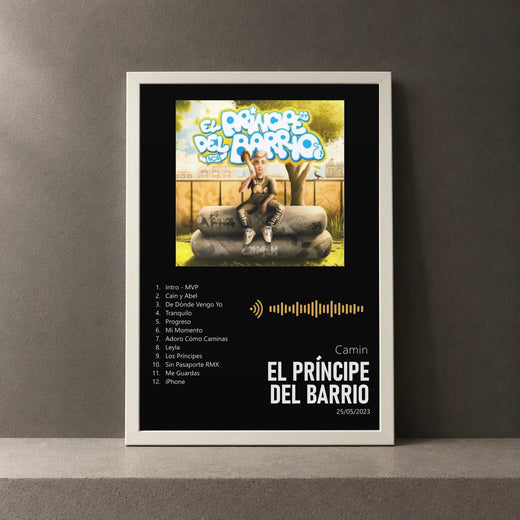 Cuadro de El Príncipe del Barrio de Camin, marco de 18 x 24 cm