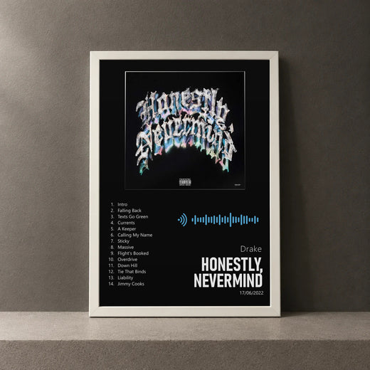 Cuadro de Honestly, Nevermind de Drake, marco de 18 x 24 cm