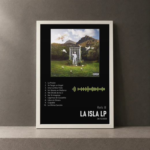 Cuadro de LA ISLA LP de Rels B, marco de 18 x 24 cm