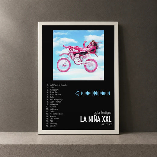 Cuadro de La Niña XXL de Lola Índigo, marco de 18 x 24 cm