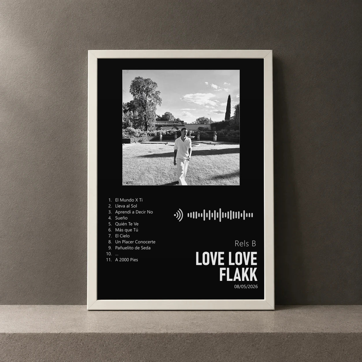 Cuadro de love love FLAKK de Rels B, marco de 18 x 24 cm