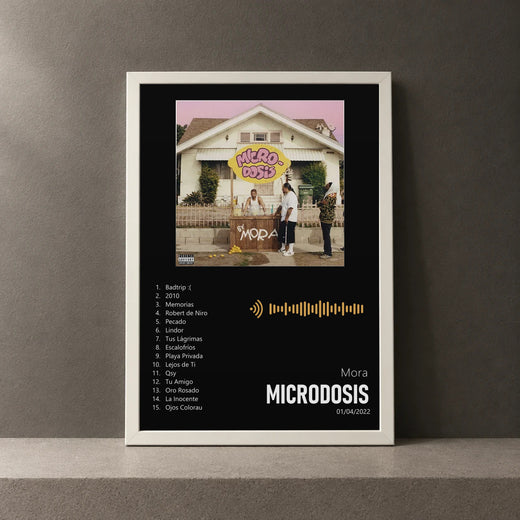 Cuadro de Microdosis de Mora, marco de 18 x 24 cm