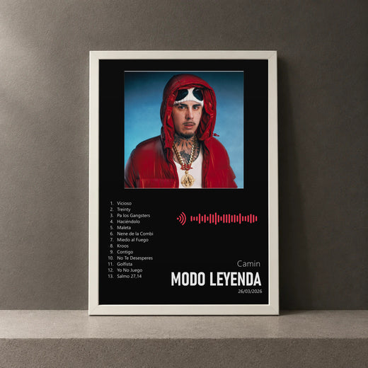 Cuadro de MODO LEYENDA de Camin, marco de 18 x 24 cm