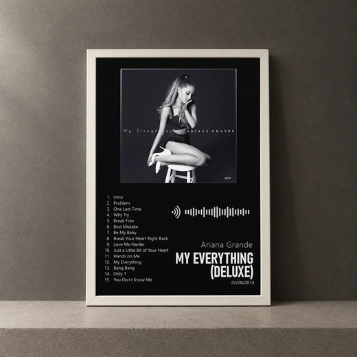 Cuadro de My Everything (Deluxe) de Ariana Grande, marco de 18 x 24 cm