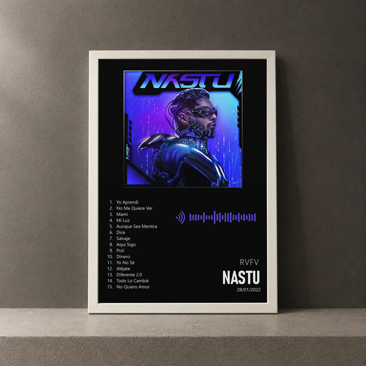 Cuadro de NASTU de RVFV, marco de 18 x 24 cm
