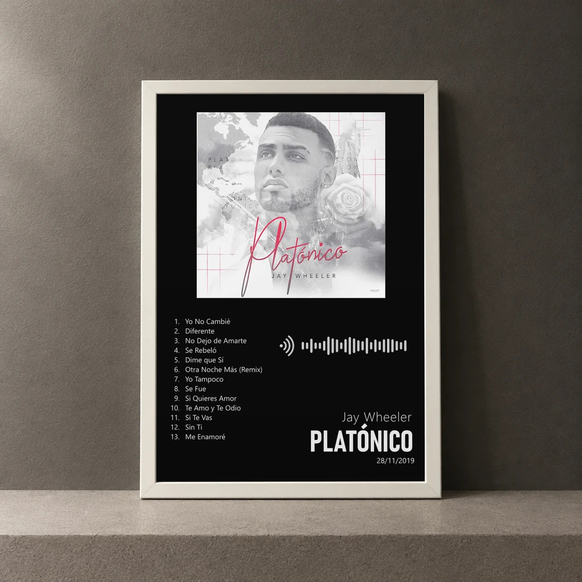 Cuadro de Platónico de Jay Wheeler, marco de 18 x 24 cm