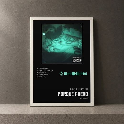 Cuadro de Porque Puedo de Eladio Carrión, marco de 18 x 24 cm
