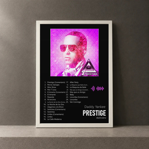 Cuadro de Prestige de Daddy Yankee, marco de 18 x 24 cm