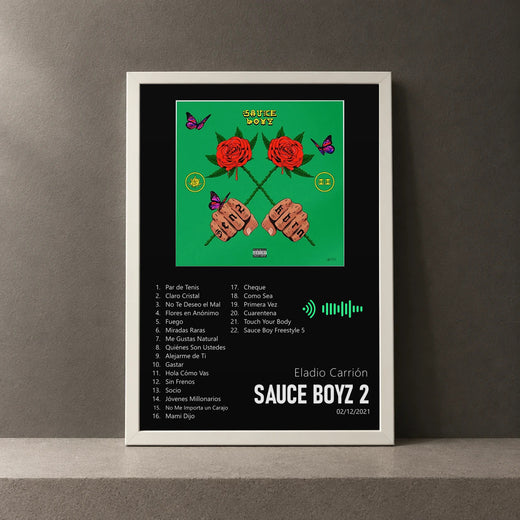 Cuadro de Sauce Boyz 2 de Eladio Carrión, marco de 18 x 24 cm