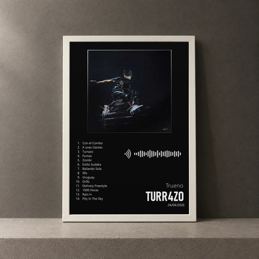 Cuadro de TURR4ZO de Trueno, marco de 18 x 24 cm