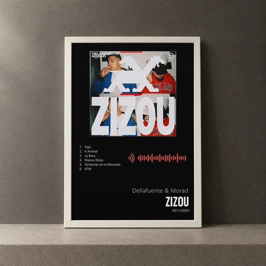 Cuadro de ZIZOU de Morad, marco de 18 x 24 cm